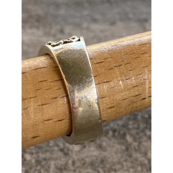 Silpada 925 Sterling Silver Ring “Uptown” Princess Cut Filigree Scroll CZ Size 7 - Picture 4 of 9